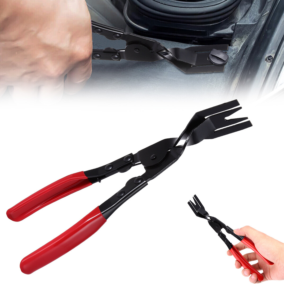 Car Trim Clip Removal Pliers Door Panel Retainer Remover Headlight