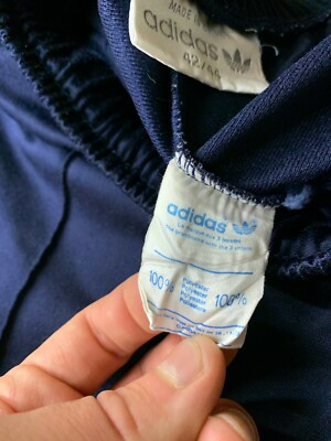 ADIDAS ORIGINAL mens VINTAGE 90'S SPORTS TRAINING PANTS SIZE L (42