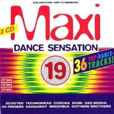 Maxi Dance Sensation 19 (1995) - 2 CD - Outhere Brothers, 20 Fingers, Cappell...