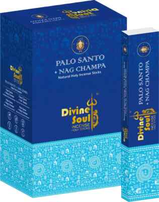 Divine Soul Räucherstäbchen Palo Santo Nag Champa Masala Duft Agarbatti 180g