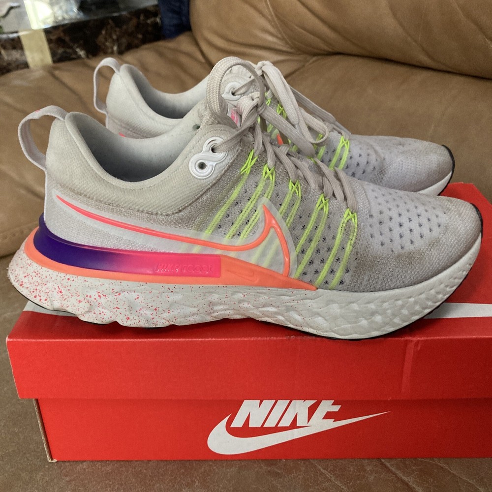 Nike React Infinity Run 2 White Gradient Womens Running Shoes Size 8.5