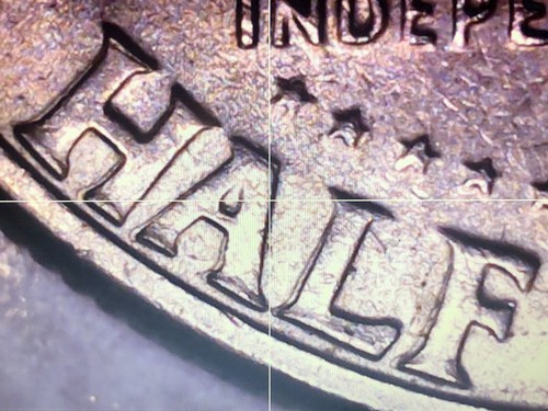 1976 D Bicentennial Kennedy Half Dollar DDR & Part Filled’D'Mint Mark Error #3 - Picture 6 of 12