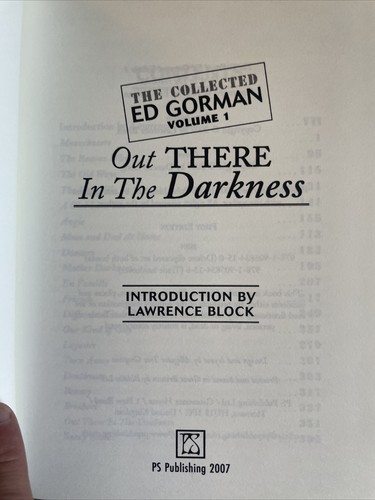 Out There in the Darkness & The Moving Coffin ED GORMAN slipcase SIGNED 2007 1st - Picture 20 of 24