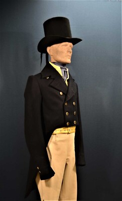 British Regency Tailcoat c.1814 | Double-Breasted Wool Coat Only Reproduction