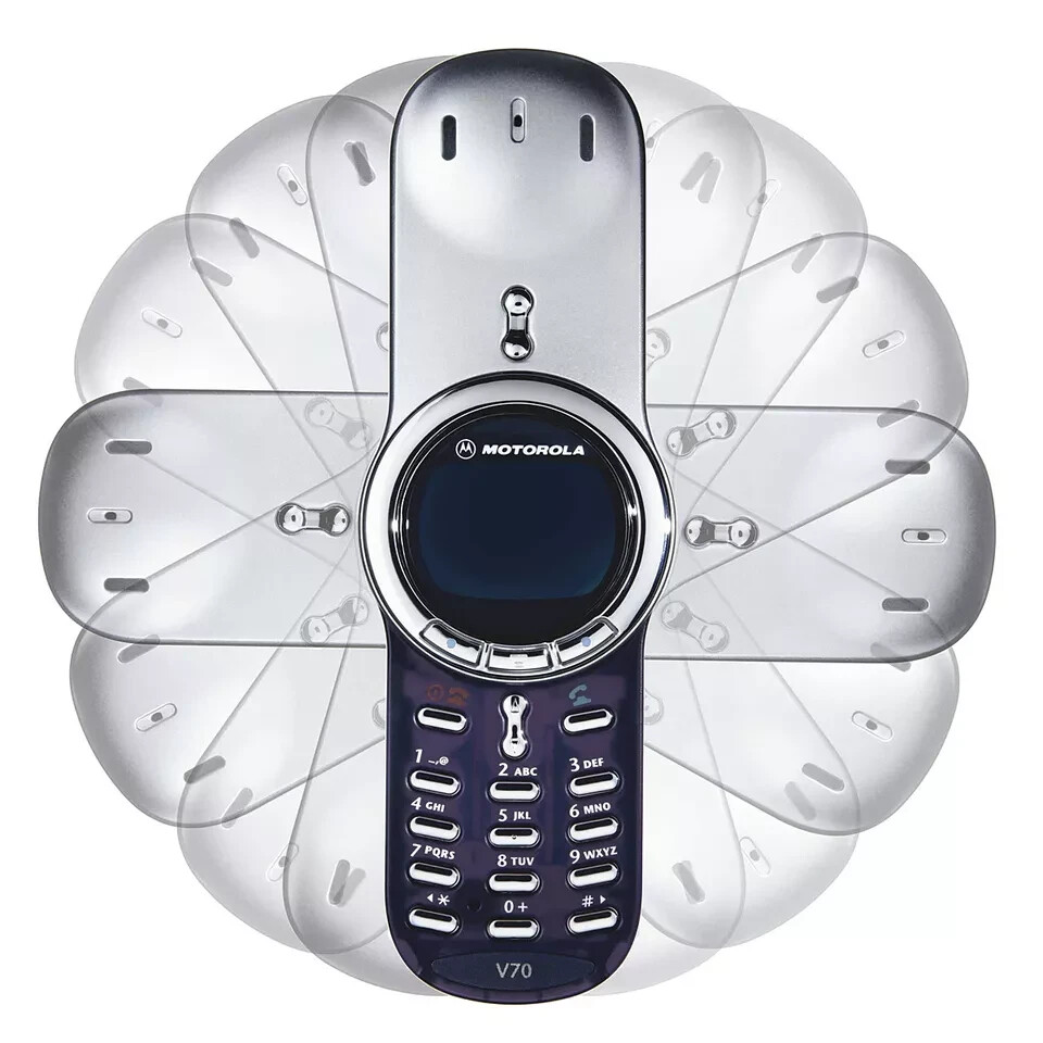 Unlocked Original Motorola V series V70 Silver Cellular Phone 2G
