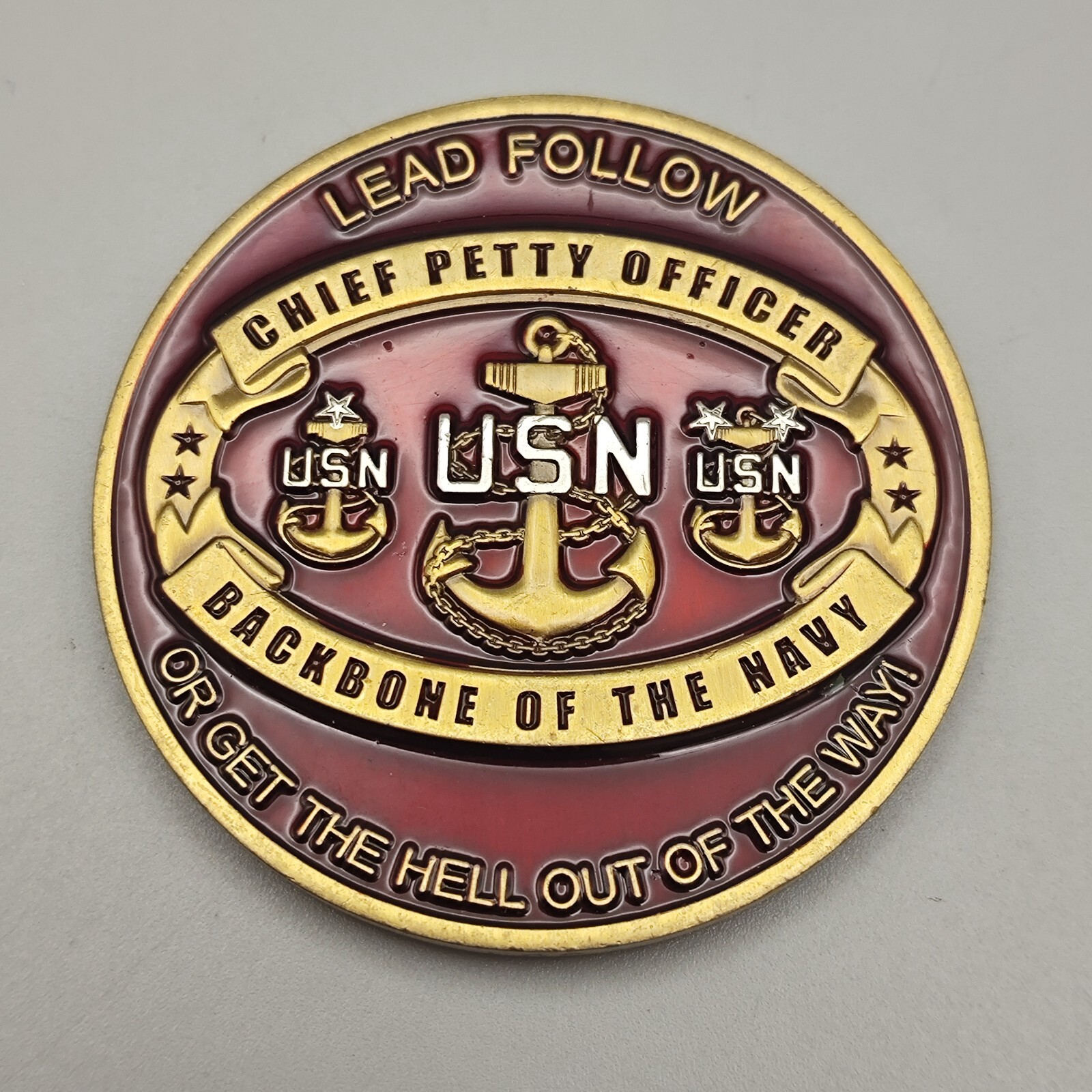 USN Chief Petty Officer Tested Selected Mess Approved Challenge Coin