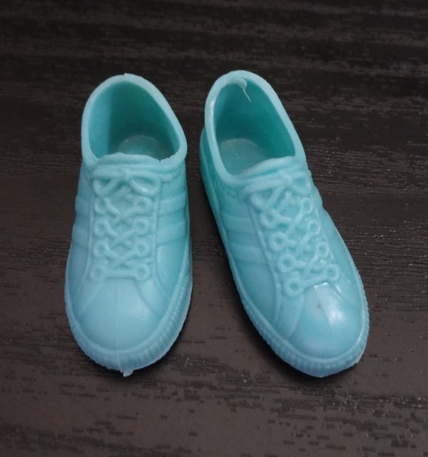 Mattel Barbie Ken Doll Shoes Athletic Sneakers Soft Tennis Mint Blue
