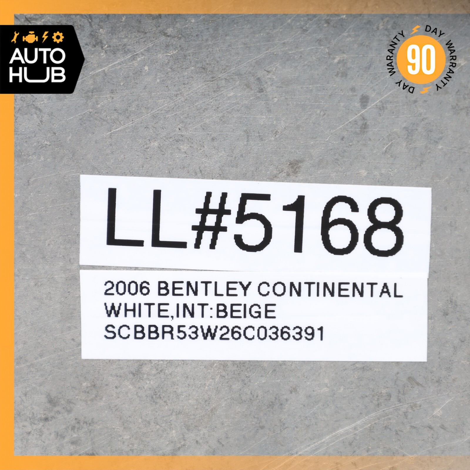 Bentley Continental Flying Spur 6.0L W12 Rear Center Lower Crank Cover OEM 58k