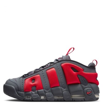 Nike Air More Uptempo Low Dark Grey-Light Red Sneakers Various