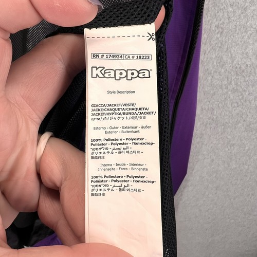 Kappa Adverzip Mediacom Fiorentina Violet Indigo Fußballjacke Herren Größe XL - Bild 11 von 12