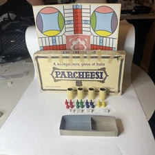 Vintage Parcheesi Gold Seal Edition 1959 Selchow & Righter co. Complete Set