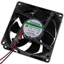 Ventilatore 12V DC 0,78W 80x80x25mm 56,1m³/h 2600U/Min 56,1m³/h Sunon MF80251V31