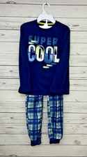 Max  Olivia L 12/14 Big Boys Pajama Set, 2 Pieces Blue Super Cool PJs Large
