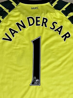 BNWT VAN DER SAR #1 Manchester United 2010-11 Long-Sleeves Home GK