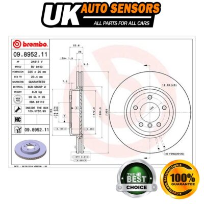 Fits BMW 3 Series 1999-2007 2.0 2.5 3.0 D + Other Models Brake Discs Front AST