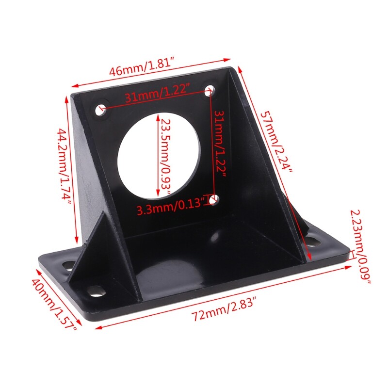 for Nema 17 42 Stepper Motor Bracket Black Bracket Diy 3D Printer Part