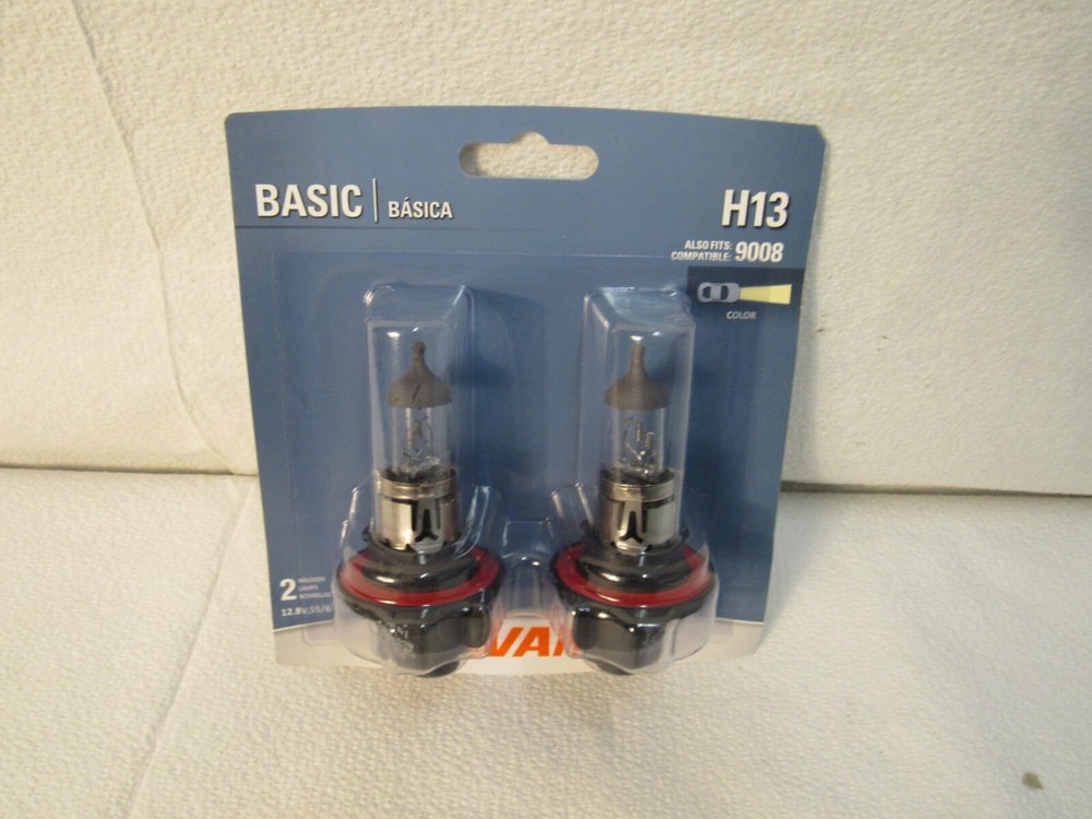 Pack of 2 Sylvania H13 Basic Halogen Lamps 9008 Compatible
