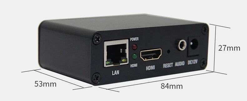 Mini codificatore video HDMI H.265/H.264 per live streaming RTMP/RTSP/HTTP/UDP/SRT/ONVIF - Immagine 2 di 4