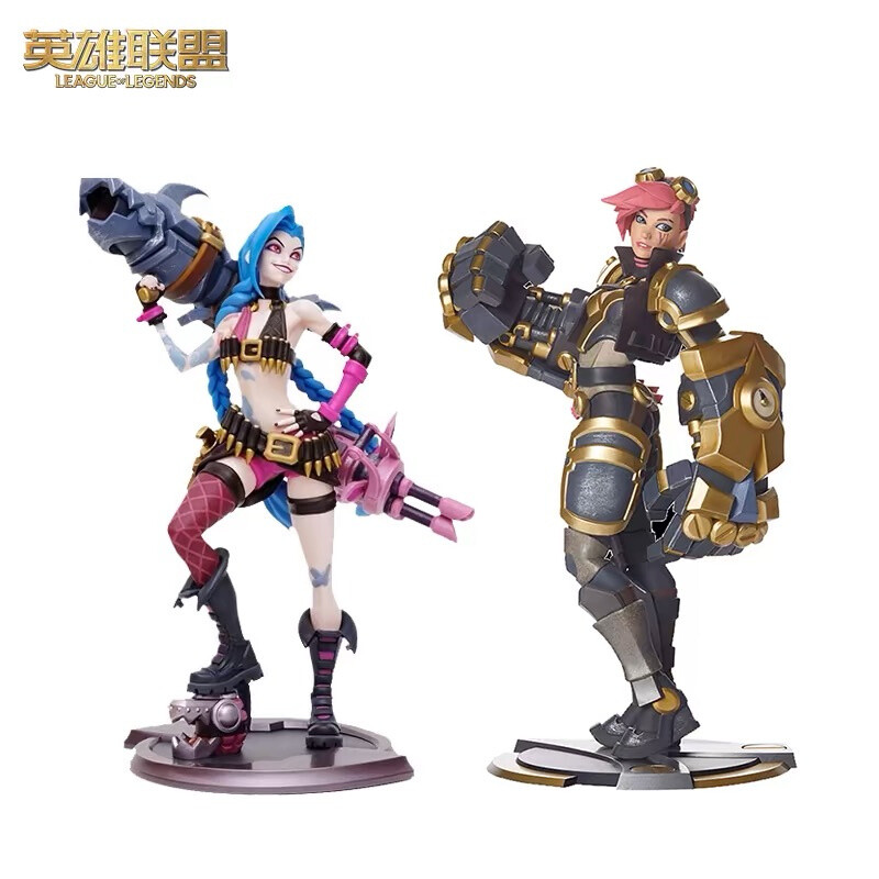 Official League of Legends LOL Jinx/Vi Statue Figure Model Collectibles ...