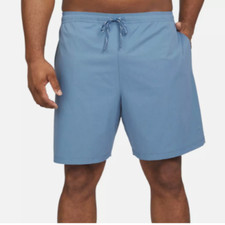 NWOT Lands End Mens S Blue Swim Trunks With Elastic Waist Drawstring Lined