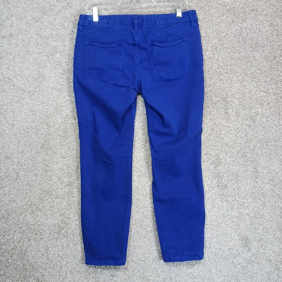Calça jeans The Limited 678 feminina 10 azul royal jeans cintura média zíper bainha elástica - Imagem 2 de 4