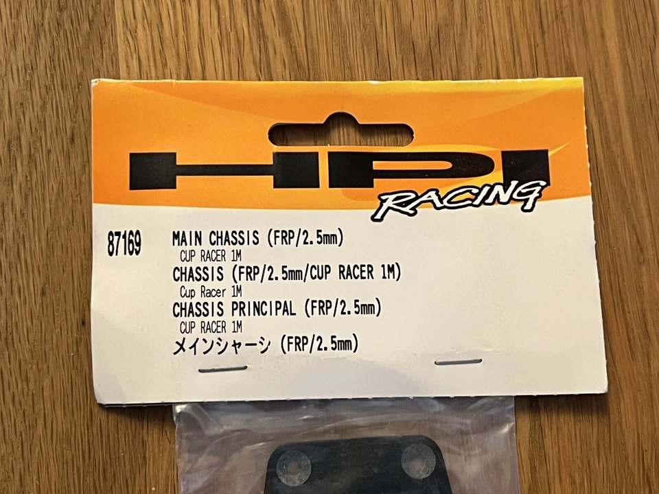 Vintage HPI Cup Racer Main Chassis NIP 87169 - Image 2 of 3