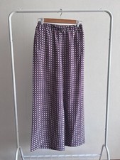Max Mara Weekend Women's 100 Silk Wide-leg Pants Light Printed Trousers Sz US 6