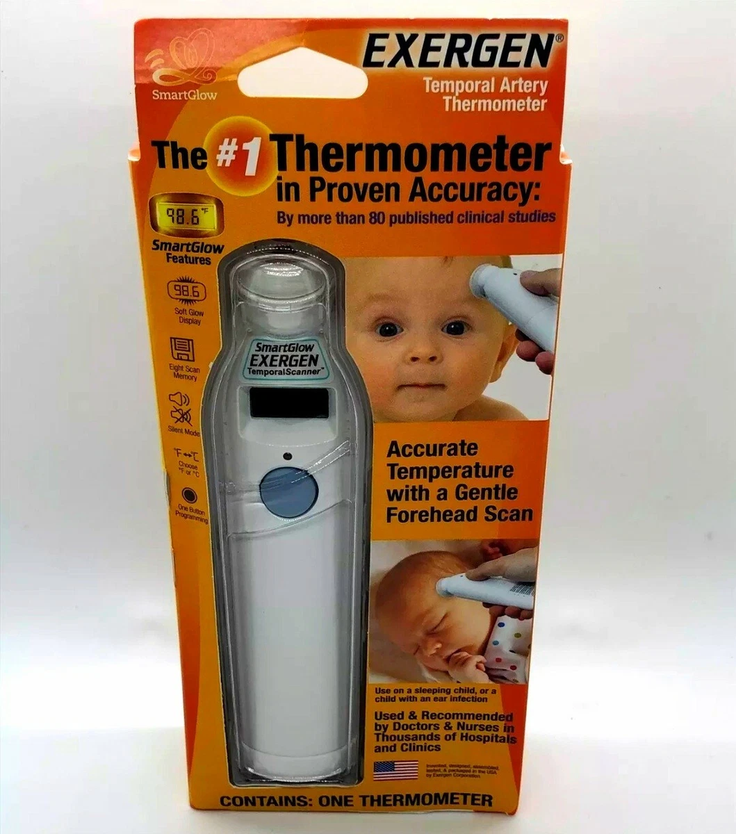 Exergen Temporal Artery Thermometer with SmartGlow Features Brand New