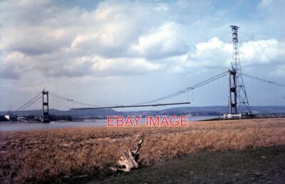 FOTOBAU DER ERSTEN SEVERN BRÜCKE 1965 MIT HINWEIS AUF BENS FOTO