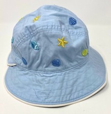 Baby Boy/Girl Gymboree Blue Seashell Sun Hat 0-6 Months