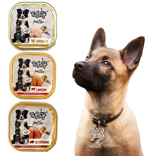 Pastete 300g MIX Hundefutter Rind Wild Huhn Nassfutter Aluschale Multivariante - Bild 1 von 11