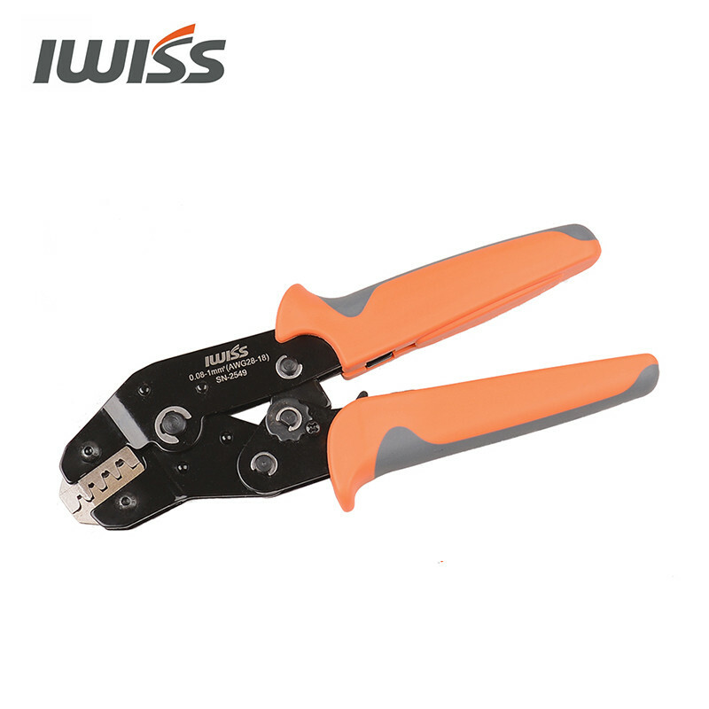 IWISS SN-2549 AWG28-18 Terminal Crimper Pliers Ratcheting Wire