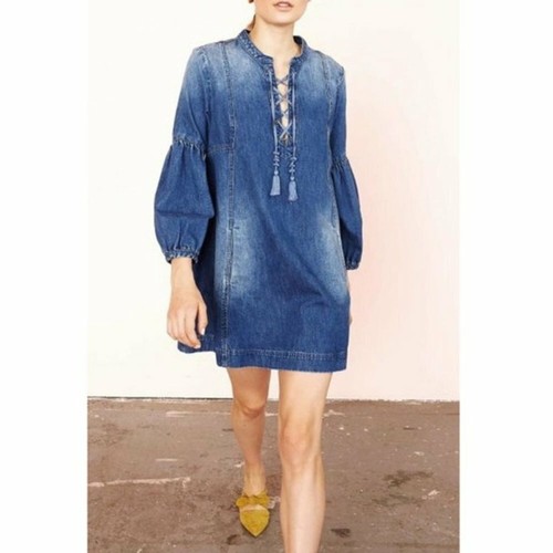 Ulla Johnson Deren Denim Long Sleeve 