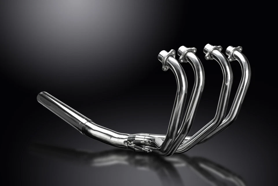 Silenciador recto clásico de acero inoxidable Yamaha XJ750 Maxim 1982-1986 4-1 escape completo Foto 3 de 4