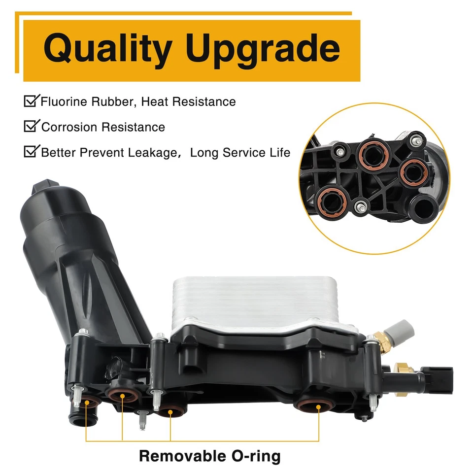 Масляный радиатор двигателя в сборе для 2014 2015 2016 2017 Dodge Challenger 68105583AF - Изображение 4 из 4