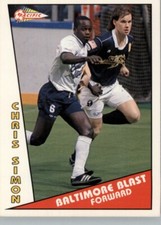 1991-92 Pacific MSL MISL NASL NPSL -  Baltimore Blast -  #68 Chris Simon