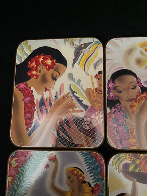 Frank Macintosh Matson Line Menu Coasters With Box - Pacific