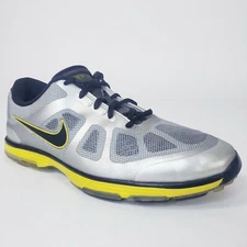Nike Lunar Ascend Lunarlon Hyperfuse Men's Silver Size 8.5 Golf Shoes 483841-003
