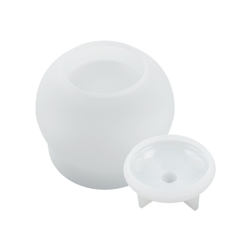 Silicone Jar Moulds with Lid for Epoxy Resin DIY Crafts