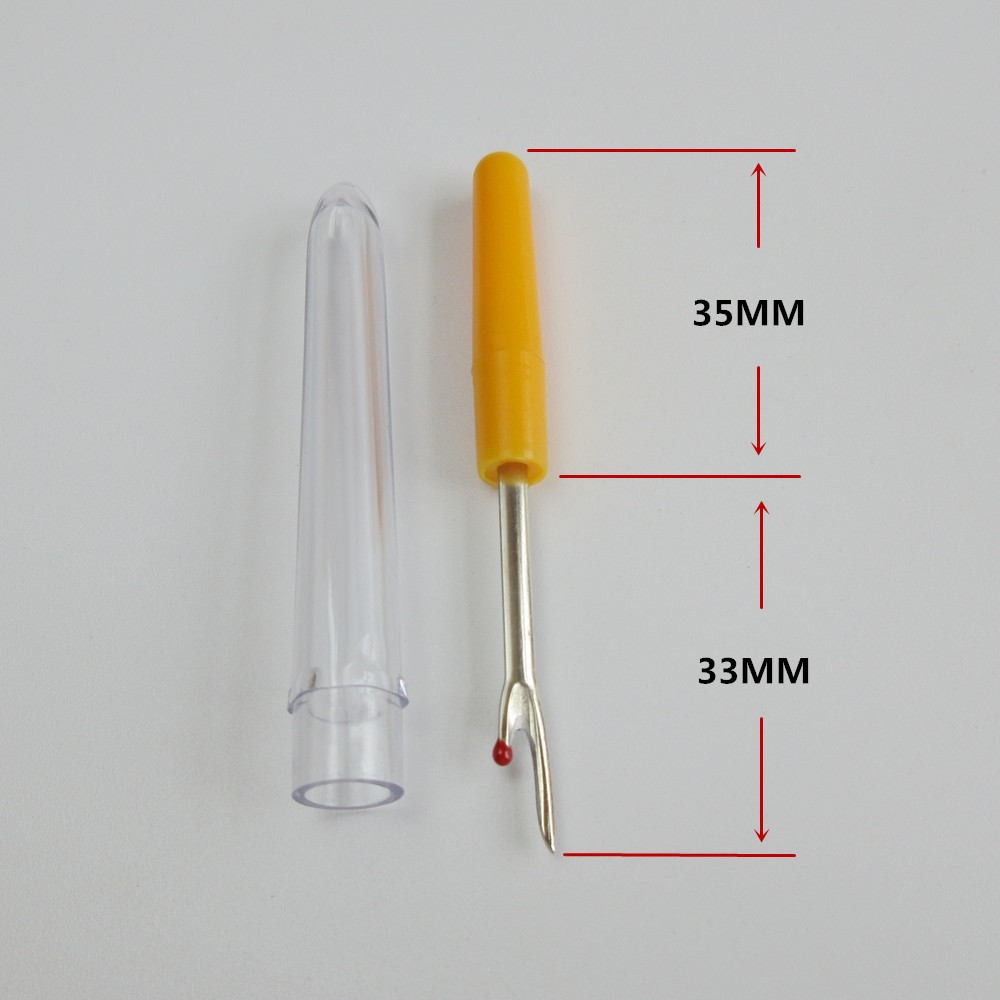 10 Pcs Seam Ripper Needle Sewing Plastic Handle Cross Stitch Diy
