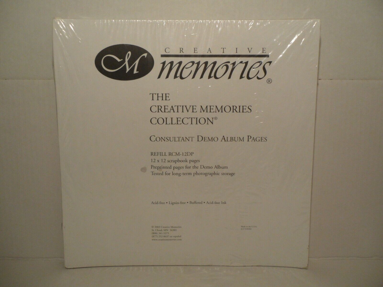 Creative Memories New popularity Consultant Demo Album 12 Scrapbo x RCM-12DP Super-cheap