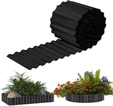 6 IN x 20 FT Metal Lawn Edging Borders,Corrugated Galvanized Garden Edging Borde
