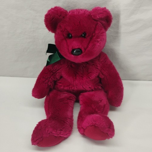 Ty Beanie Buddy 14" TEDDY the Cranberry Bear  No Ear Tag