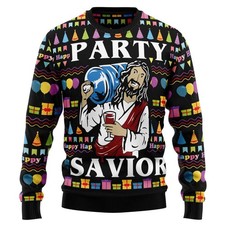 Jesus Party Ugly Christmas Sweater