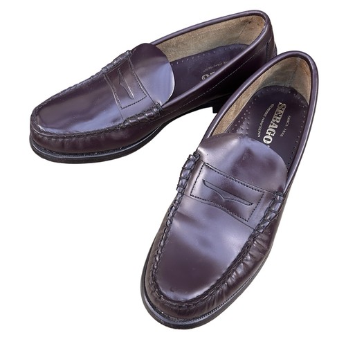 Sebago Loafers Men's Size 9 E Leather Penny Dan Burgundy Brown - Picture 2 of 8