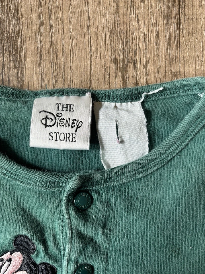 Vintage 2000s Y2K Disney Store Mickey Mouse Character Romper Embroidered 12-18M - Image 4 of 4