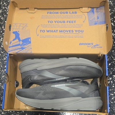 Brooks Revel 8 Men's Running Shoes 110468-2E-014 Cushioned Mesh Black Gray 13 2E