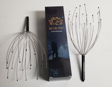 2 Pack Head Scalp Massager 20 Fingers Stress Relief Hair Scratcher Tool, New USA