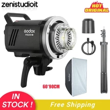 Godox MS200V 200W Studio Flash Light Strobe Monolight + 60*90cm Softbox+Stand