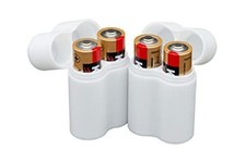 Protect Your Power - Slimline AA Battery Case, Soft Durable Holds 2 Batteries